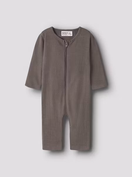 Name it - Wossa Wool Baby Rib Onesie - Morel