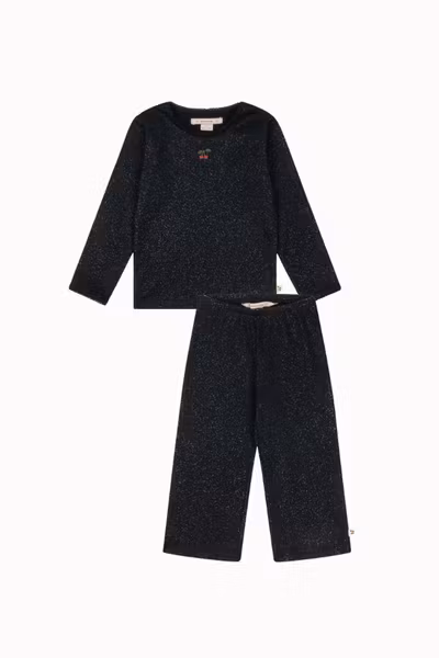 Konges Sløjd - Set Roli Blouse & Flared Pants - Black