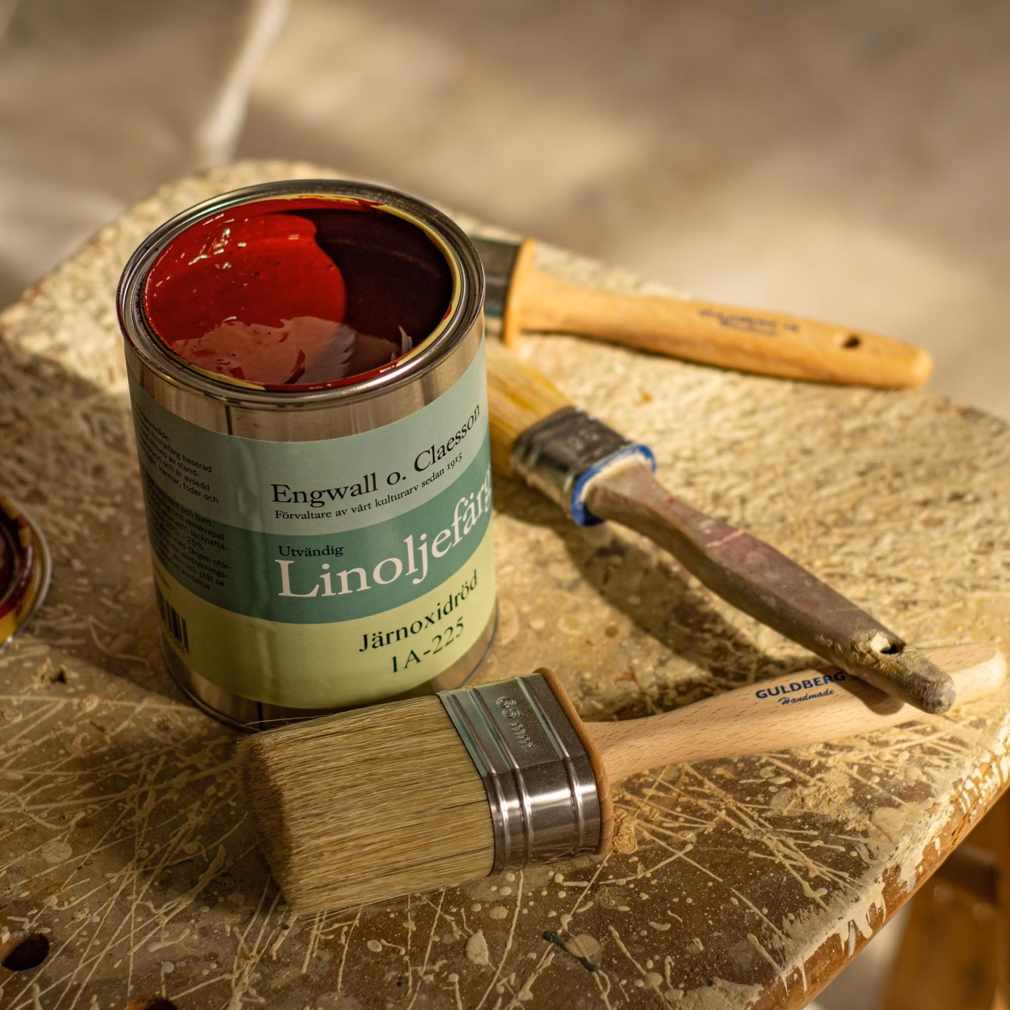 Måla med linoljefärg - allatidersskebo