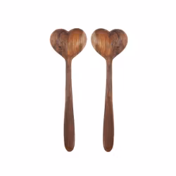 Salladsbestick Trä Hjärta