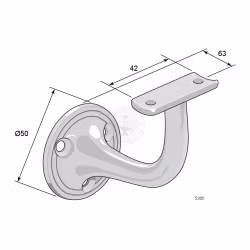 Ledstångskrok 5305N