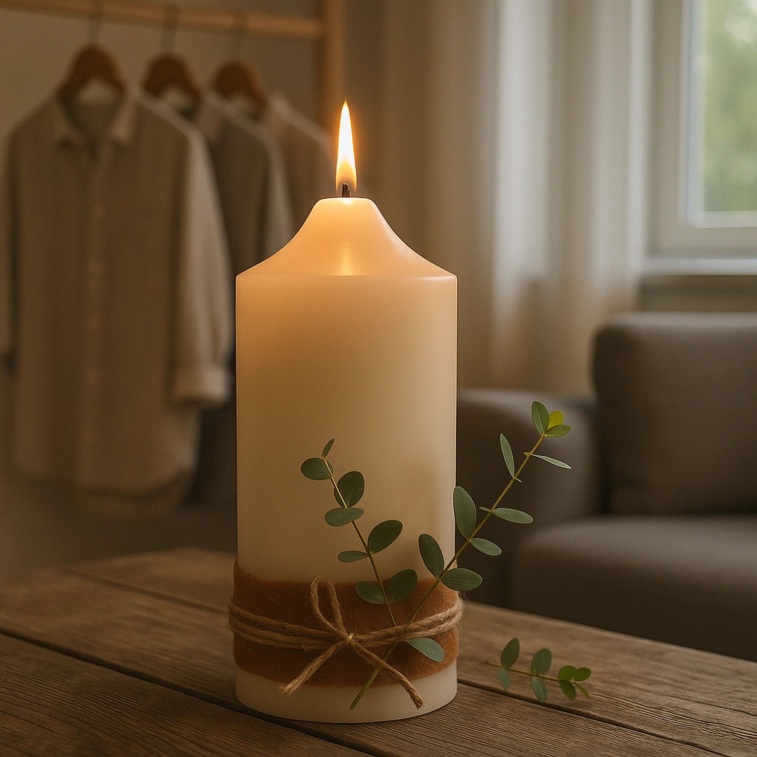 Blockljus stearin - Ebbes Butik