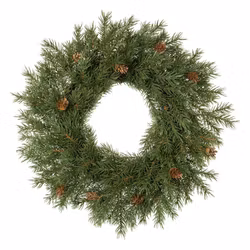 Julkrans med gran och kottar 45 cm