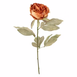 Konstblomma pion orange 71 cm