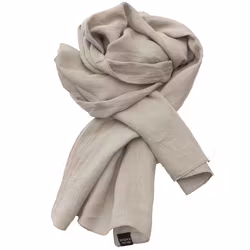 Linnesjal linnehalsduk naturbeige 100% lin 45x200 cm
