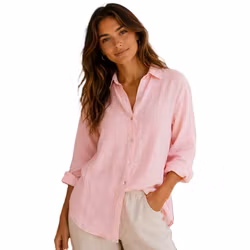 Linneskjorta Donna 36-40 rosa chiaro