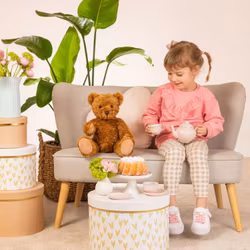 Nallebjörn 37 cm ledad brun  Teddy Hermann