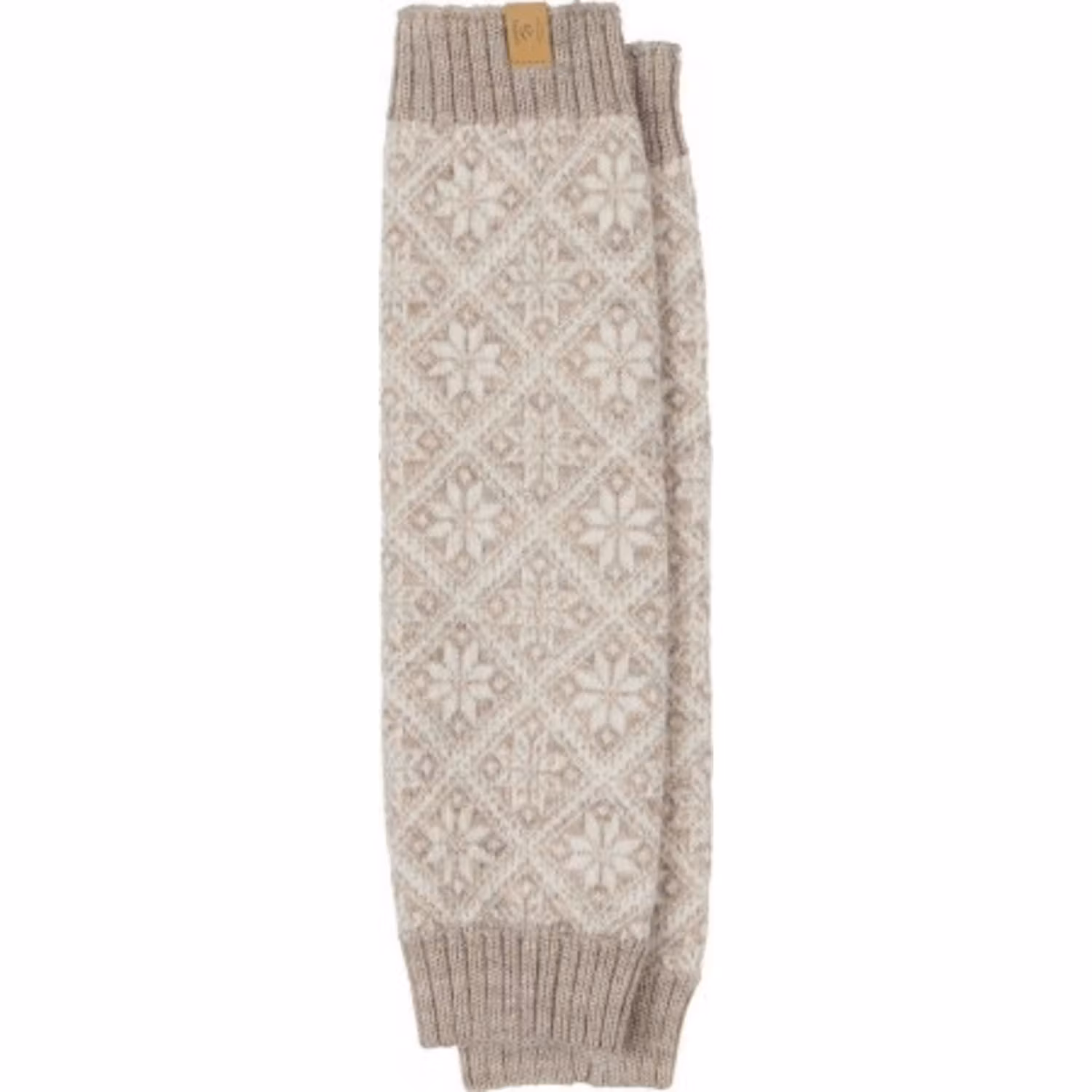 Benvärmare ull Ivanhoe snöflinga beige