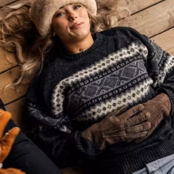Shepherd Fårskinnshandskar dam Melina mörkbrun