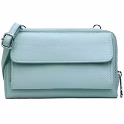 Axelremsväska/mobilväska i läder mint