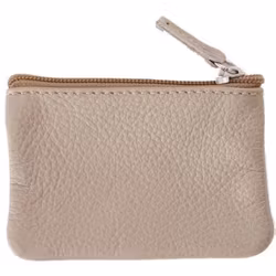 Läderbörs beige 10x14 cm