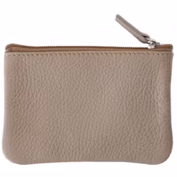 Läderbörs mörkbeige 10x14 cm