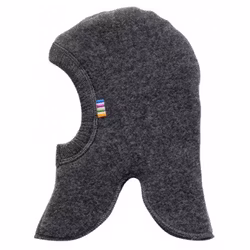 Balaclava barn 100% extra mjuk merinoull grafit