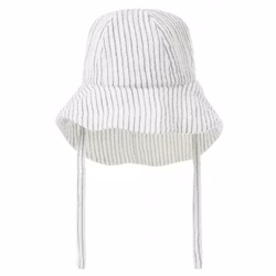 Randig solhatt baby ekobomull