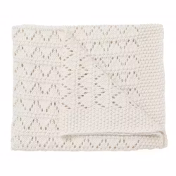 Babyfilt supersoft merinoull naturvit