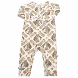 Jumpsuit/sparkdräkt zebra och ananas