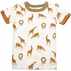 Tröja med kort ärm giraff