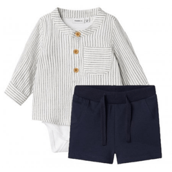Skjortbody och shorts ekobomull