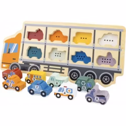 Pussel lastbil med fordon