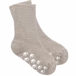 Halksockor baby/barn ull extra mjuka beige