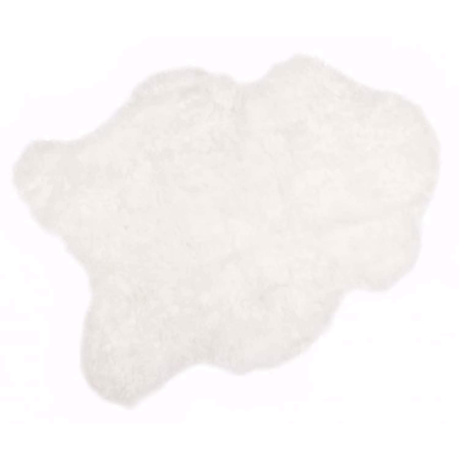 Fårskinn vitt eko halvlång päls