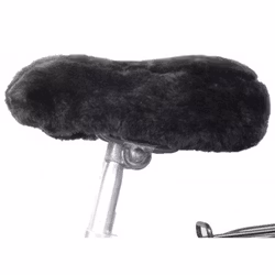 Sadelskydd för cykel Fårskinn mörkgrå