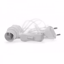 Kabel/Elupphäng 5m vit med brytare