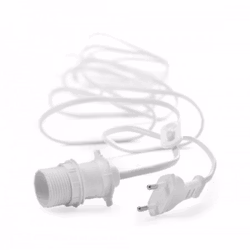 Kabel/Elupphäng 3,5m vit utan brytare
