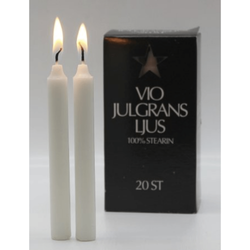 20-pack Julgransljus stearinljus till änglaspel