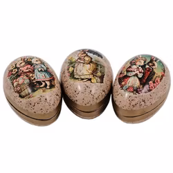 Påskägg Rabbit Family 9 cm