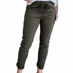 Magisk byxa militärgrön superstretch Signe