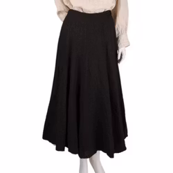 Linnekjol Luna 36-40 nero