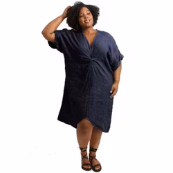 Linneklänning Teresa plus size 44-50 marina