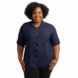 Linneskjorta Gemma plus size 42-48 marina