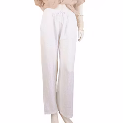 Linnebyxor Anna+ 40-44 bianco