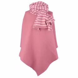 Poncho pink blush ull Mariedal jacquard