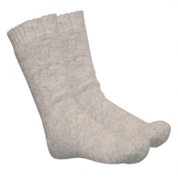 Robusta ullsockor 80% ull ljusgrå melange