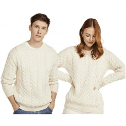 Ulltröja vit 100% supersoft merinoull dam/herr