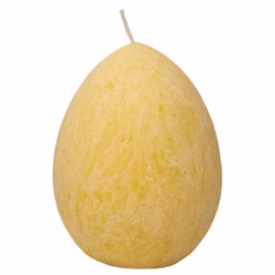 Äggljus 100% stearin 8 cm gul