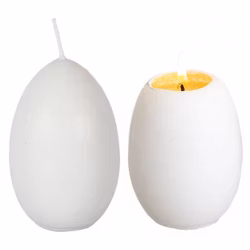 Äggljus gåsägg med gula 12 cm