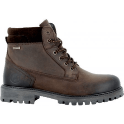 Fårskinnsboots dam Axelda Alta mörkbrun