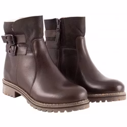 Fårskinnsboots dam Shepherd Smilla brun