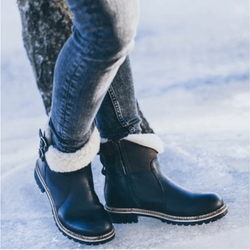 Fårskinnsboots dam Shepherd Smilla svart