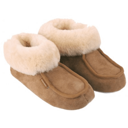 Fårskinnstofflor Dam Shepherd Moa chestnut