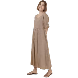 Linneklänning Cecilia 36-42 sabbia