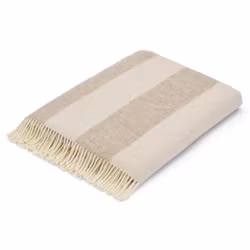Ullpläd crème Leslie 140x240 cm - Shepherd