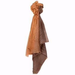 Stor kashmirsjal i 100% cashmere Apricot 110x195 cm – Oats & Rice