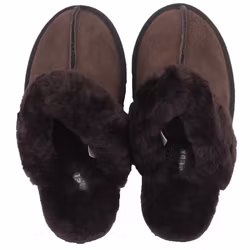 Fårskinnstofflor Dam Axelda Nancy mörkbrun