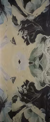 Sjal ull/viskos 70x180 cm Koriander blommor