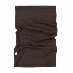 Tunn buff unisex i merinoull och silke - mörkbrun